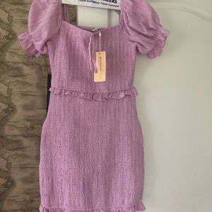 Lilac peasant dress, small